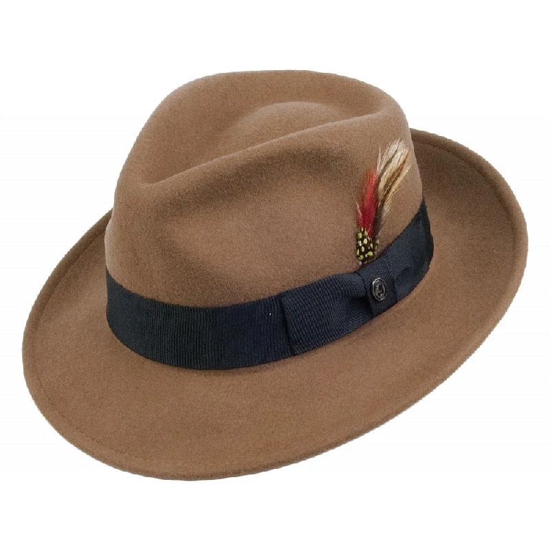 Jaxon & James Crushable C-Crown Fedora Pecan Wholesale Pack