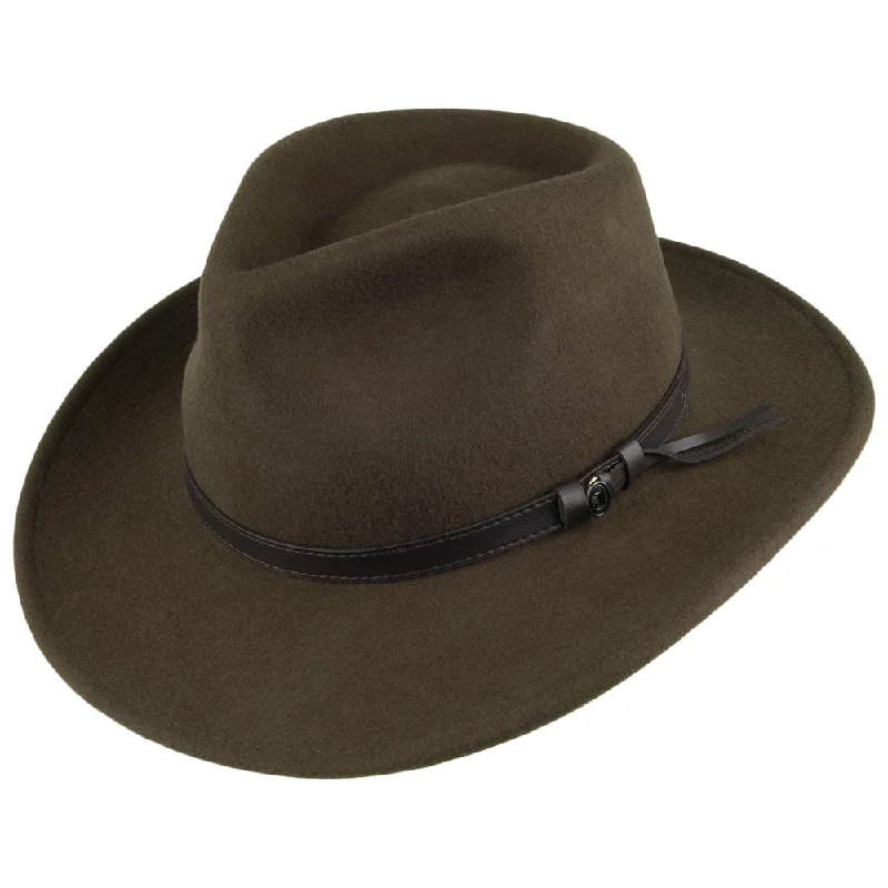 Jaxon & James Crushable Outback Hat - Olive