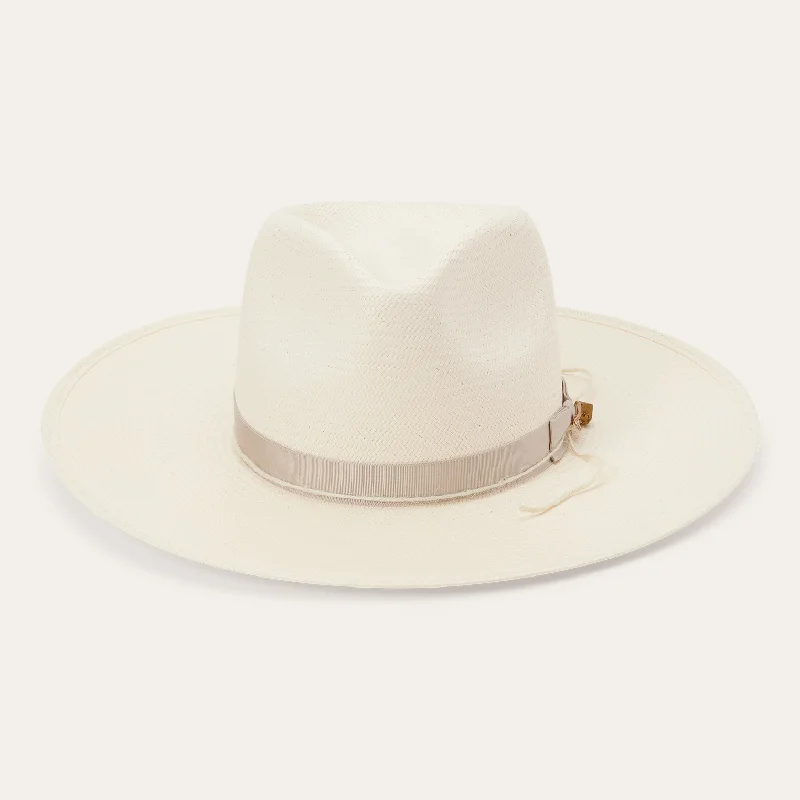 JW Marshall Straw Flat Brim Hat