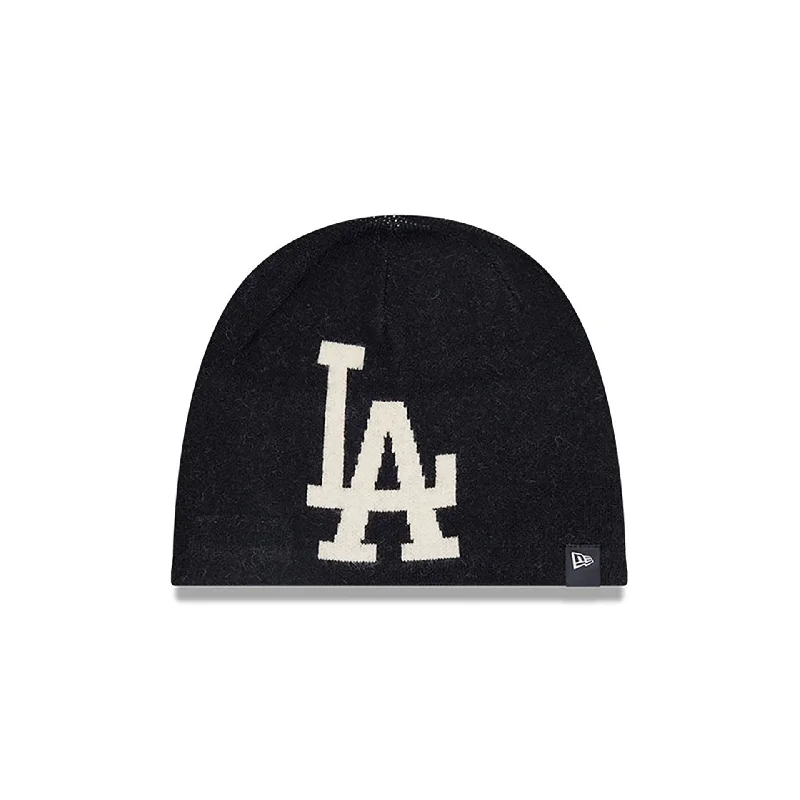 LA Dodgers Team Mega Logo Black Beanie Hat