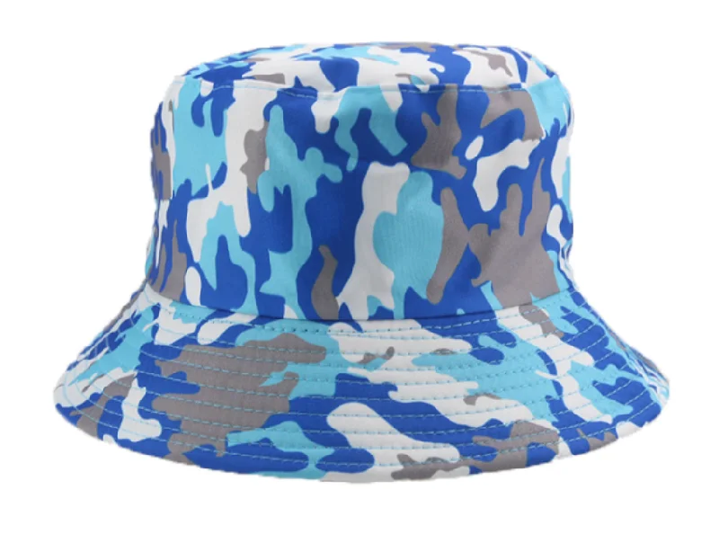 Bucket hat Light Blue Camouflage