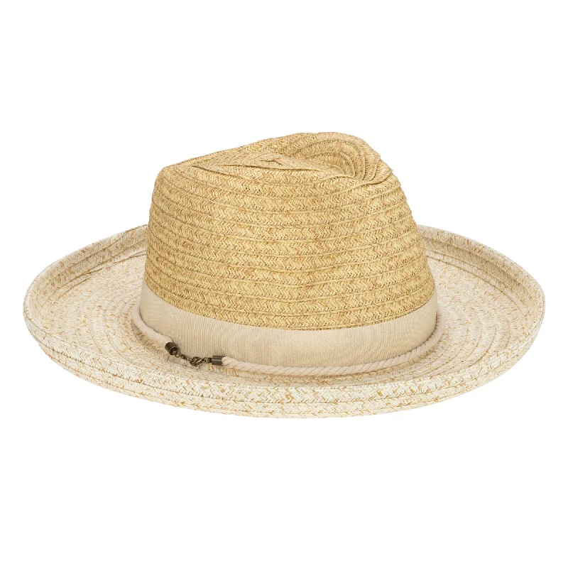 Mens Two Tone Ultrabraid Rolled Brim Fedora