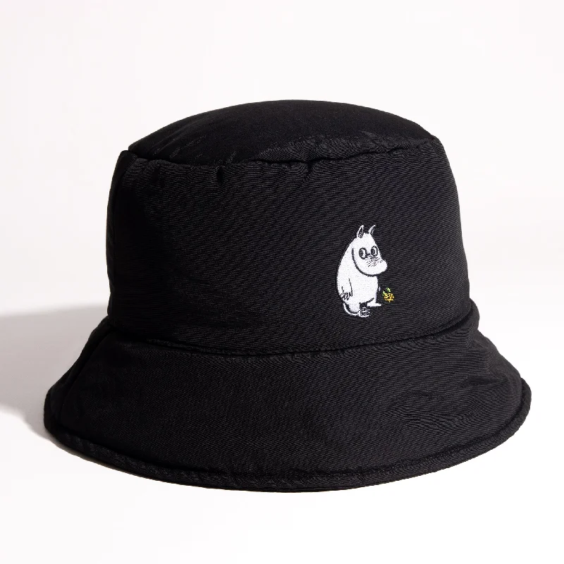 Moomintroll Puffer Bucket Hat - Black