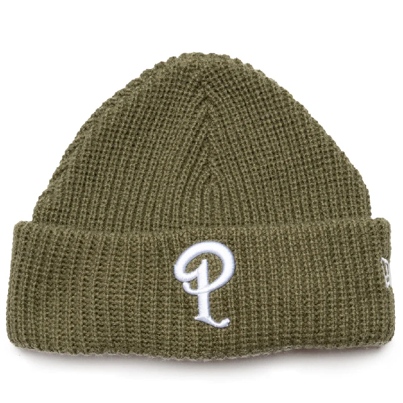 Politics x New Era Knit Skully - Olive