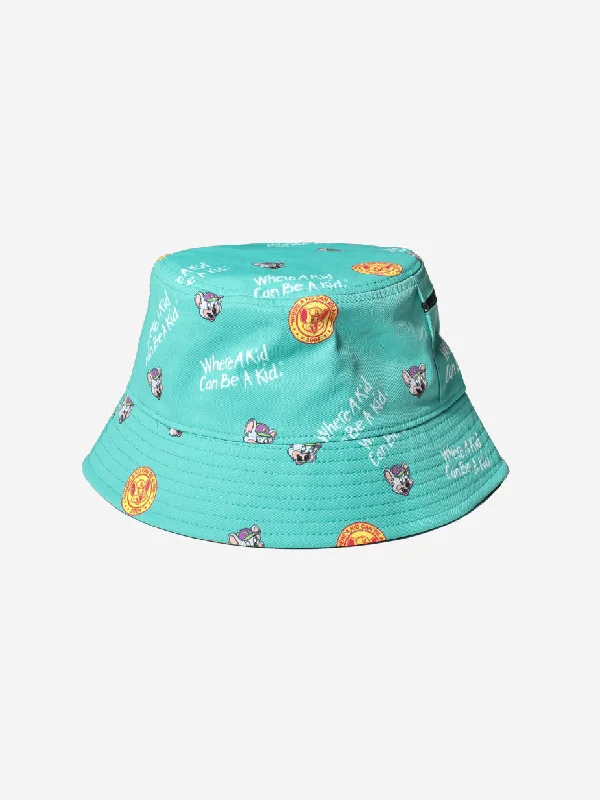 Repeat Embroidered Bucket Hat