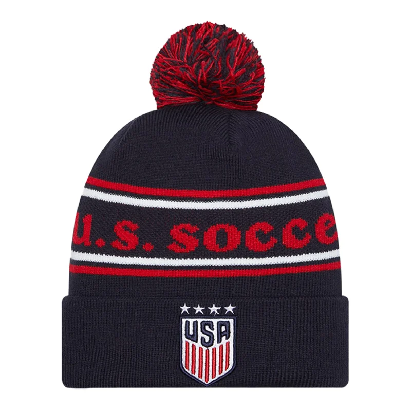 Adult New Era USMNT Navy Knit Hat