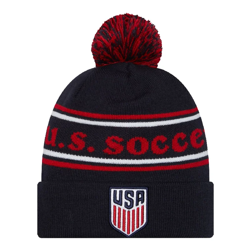 Adult New Era USMNT Navy Knit Hat