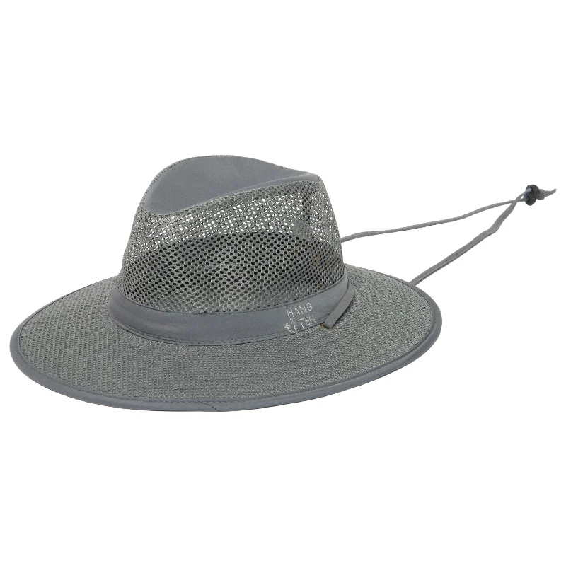 Hang Ten - Fedora Hat with Ventilated Crown and Chin Cord