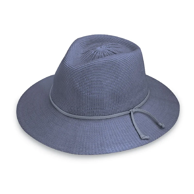 Victoria Fedora-Dusty Blue