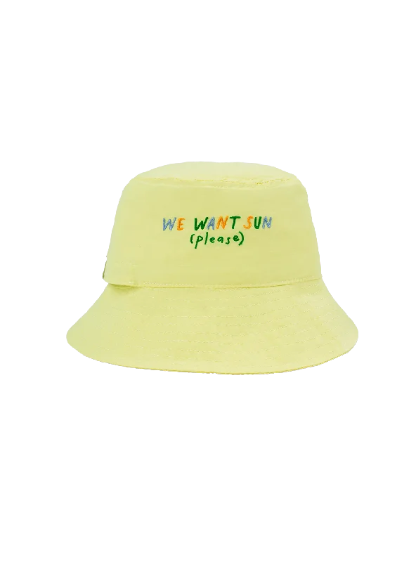 We Want Sun Kids Pocket Bucket Hat