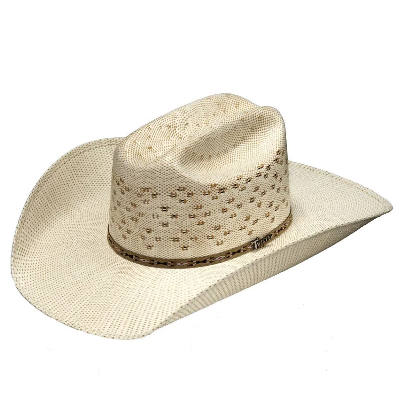 Twister Ivory & Tan Bangora Hat