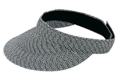 Jeanne Simmons - Black Tweed Visor