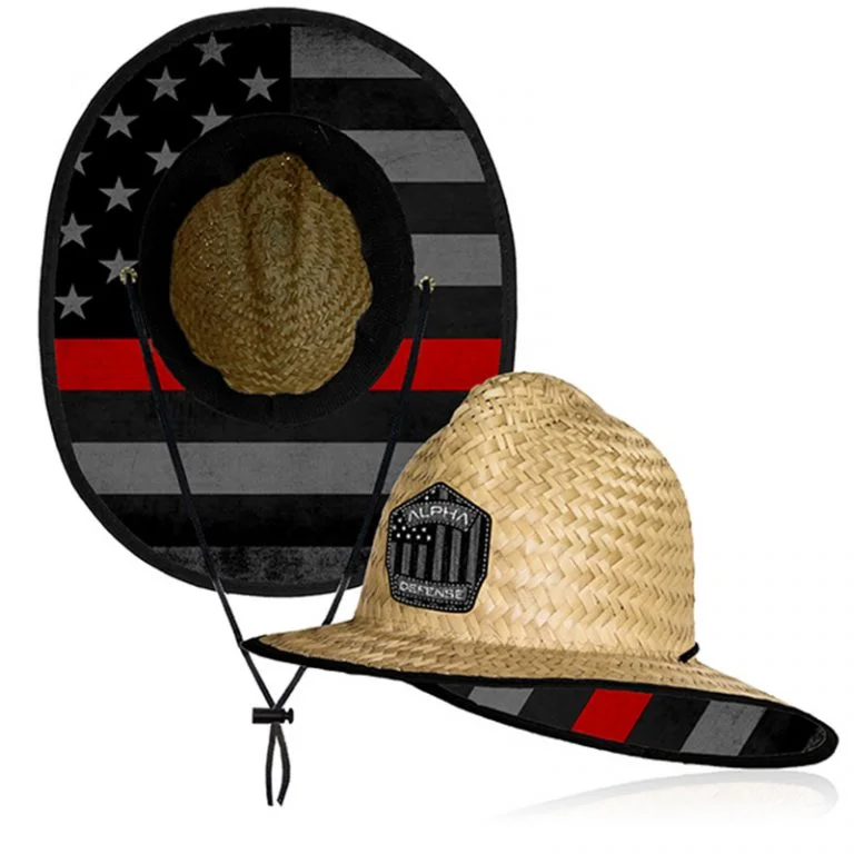 Ladder Hat in Thin Red Line Flag