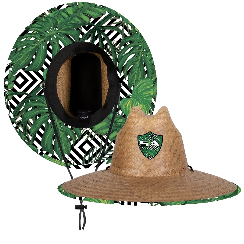 Palms Under Brim Straw Hat | Palms Deco