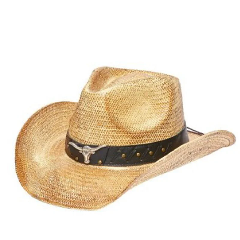 Toyo Straw Hat w/ Longhorn