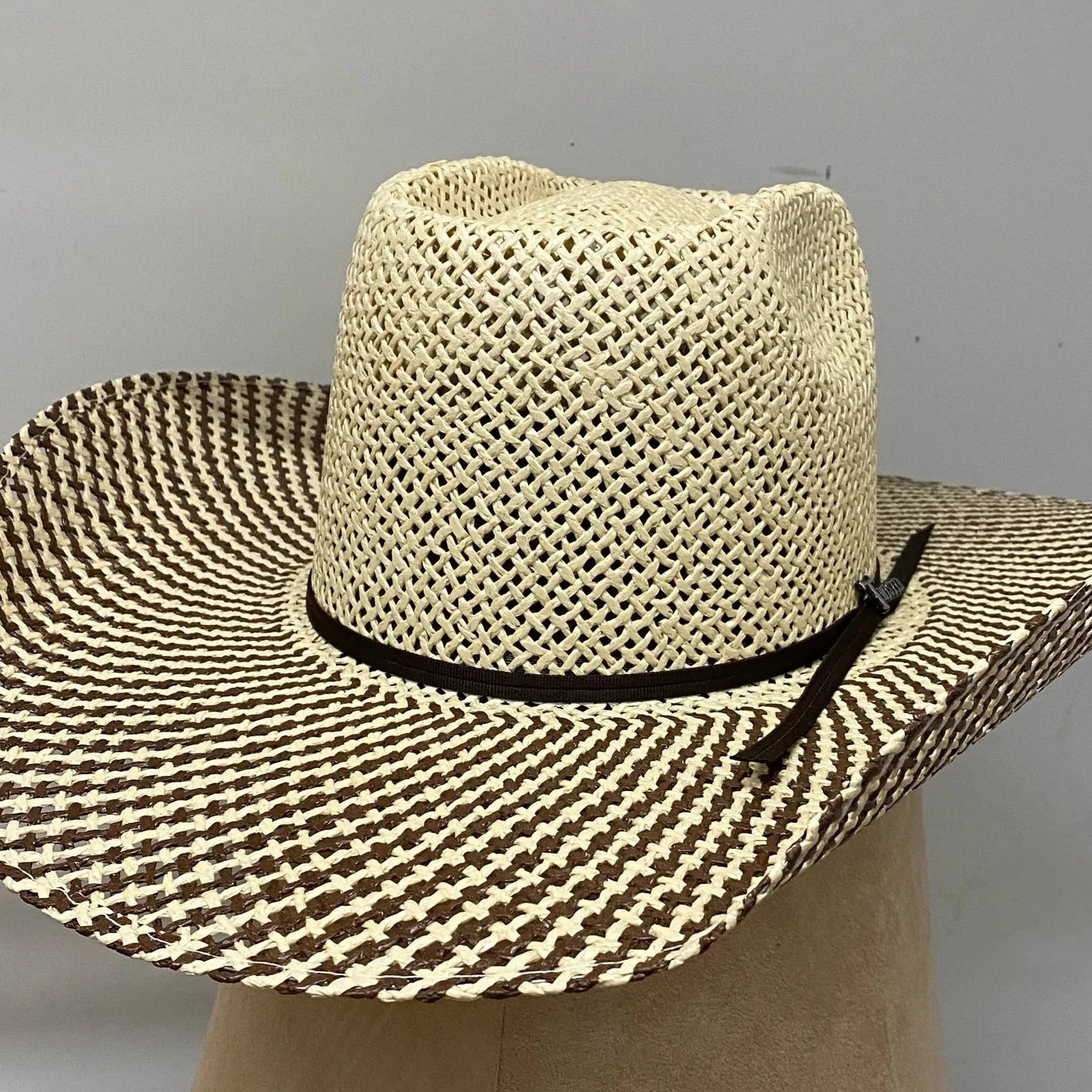 Twister Twisted Paper Brick Top Straw Hat